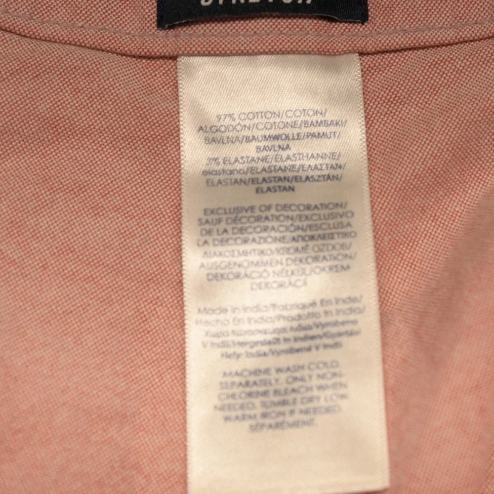 NWT‎ Chaps Pink Oxford Stretch High Rise Bermuda Shorts Men's 38 40x9.5